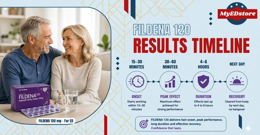 fildena 120 results timeline